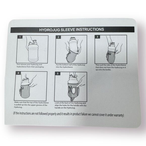 HyrdroJug Floral Colorful Water Bottle Sleeve w/ Adjustable Strap BNWT - Picture 4 of 5